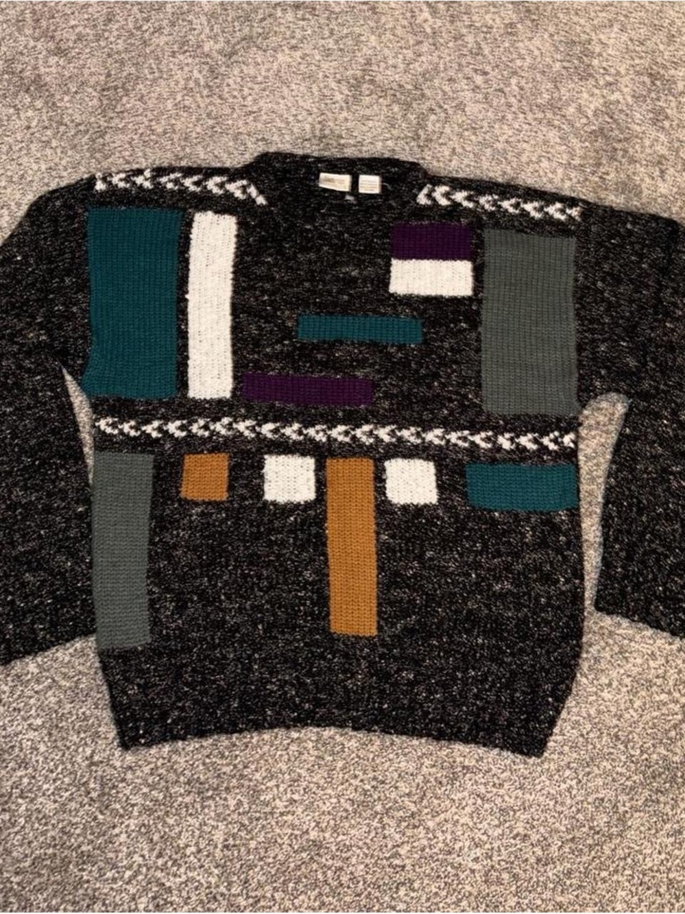 Vintage colorblock sweater